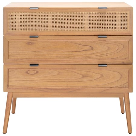 Safavieh Baisley 3 Drawer Rattan Chests, Natural CHS5000A